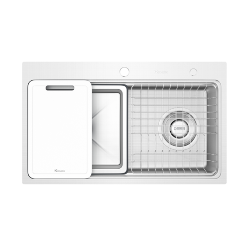 Chậu rửa bát 1 hố chống xước Workstation Sink KN8048TS Dekor