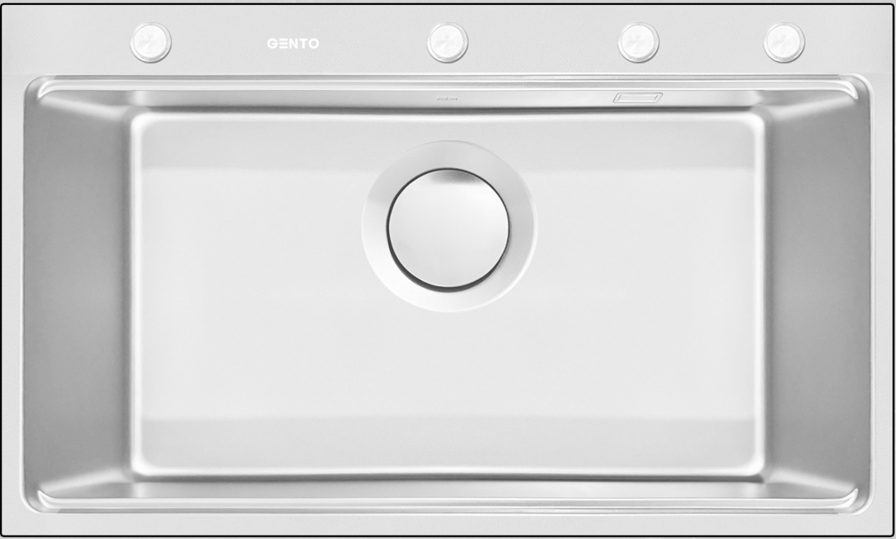 Chậu Rửa Bát Inox Chống Xước GENTO: GT04 – 7848 New