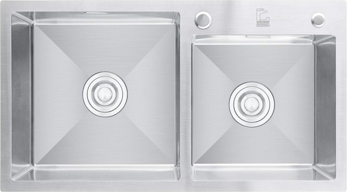 CHẬU RỬA ROSLERER RL01-7843 LỆCH | CHỐNG TRÀN | SANG TRỌNG