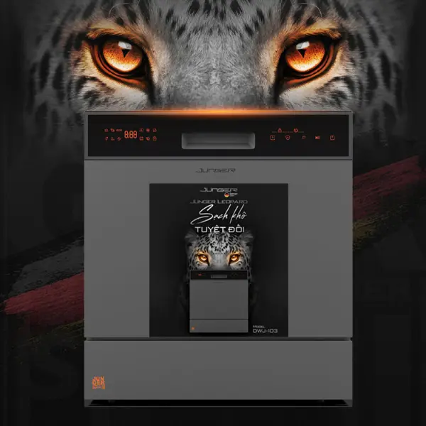 Máy rửa bát 12-13 bộ Junger Leopard DWJ-103