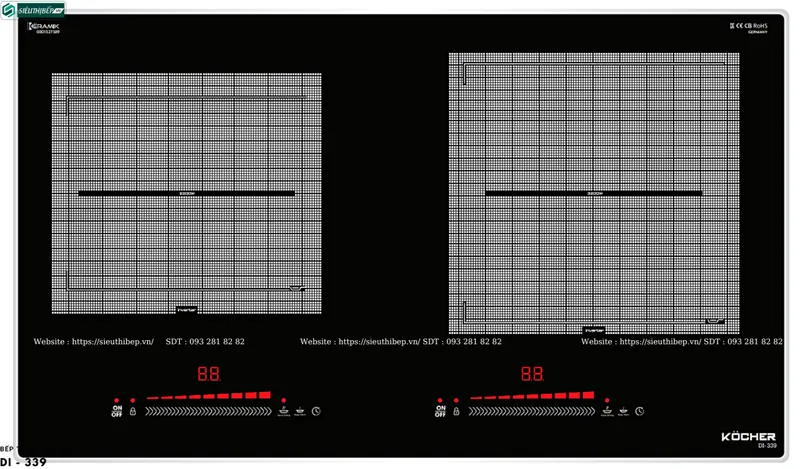 Bán bếp từ Kocher DI-339 tại Hà Nội 