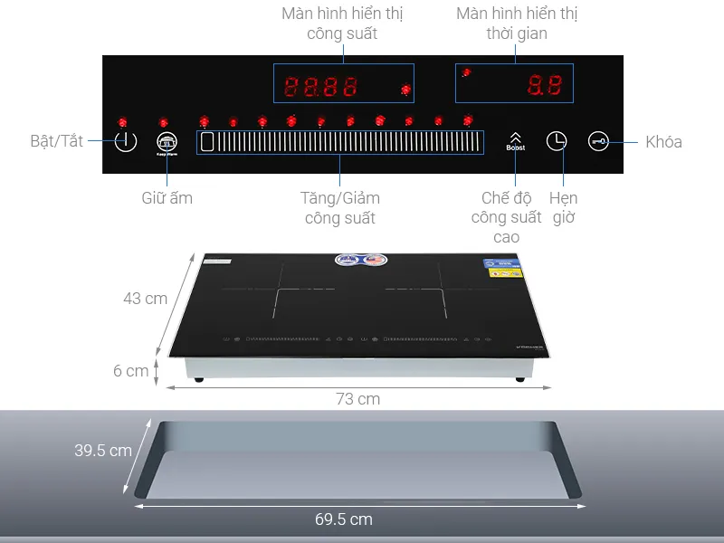 Bán bếp từ Kocher DI-616 tại Hà Nội