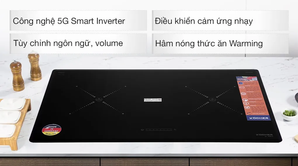 bếp từ đôi Kocher DI-808GE 