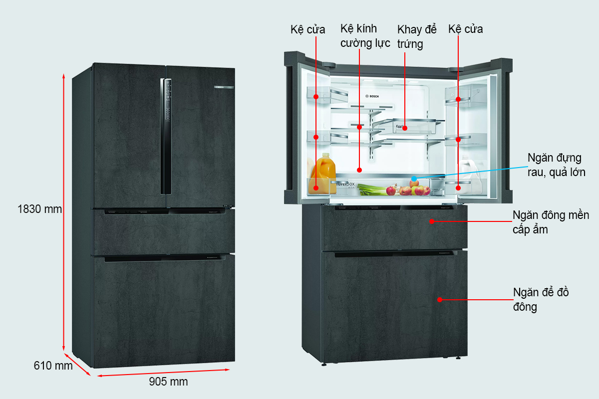 tủ lạnh Bosch KFN96PX91I 